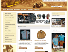 Tablet Screenshot of cockpit-boutique.com